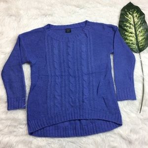 Faded Glory purple crew neck pullover sweater sz L